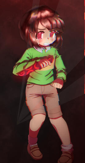 my interpretation of Chara from Undertale. It’s a dredraw